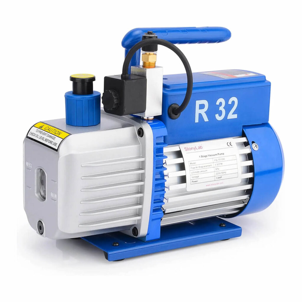 Bomba de vacío de paletas rotativas de una etapa, 25-30 Pa, 100 L/min